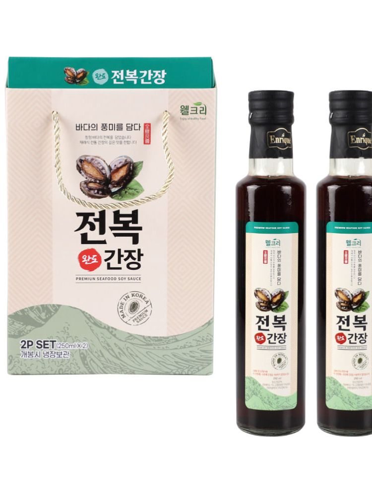 [웰크리] 완도 전복간장 250ml 2P세트