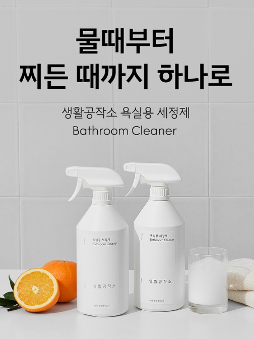 생활공작소 욕실특화 욕실용세정제 750ML