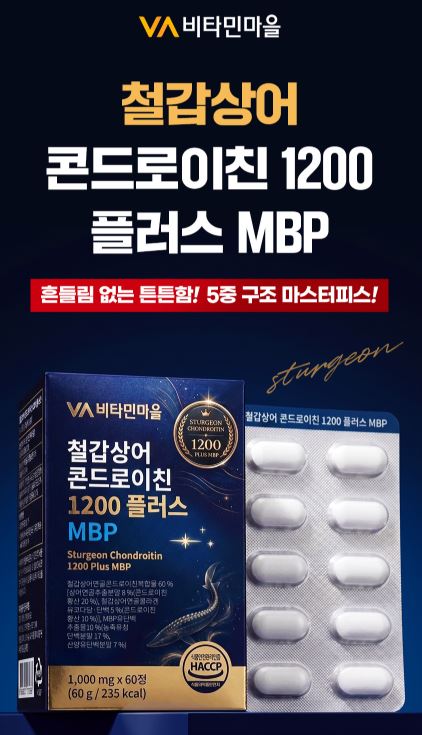 철갑상어 콘드로이친 1200 플러스 MBP 1,000mgX60정