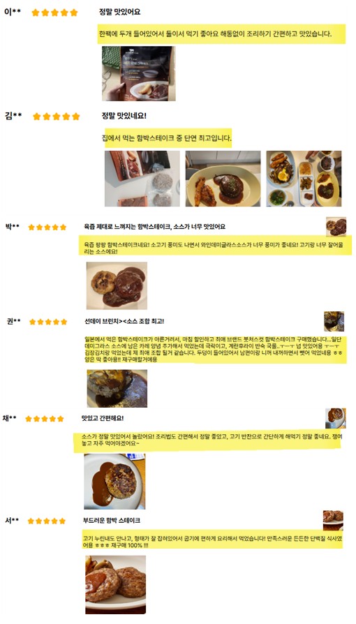 상품코드 : KV011 붓처스컷 클래식 비프 함박스테이크 300g
