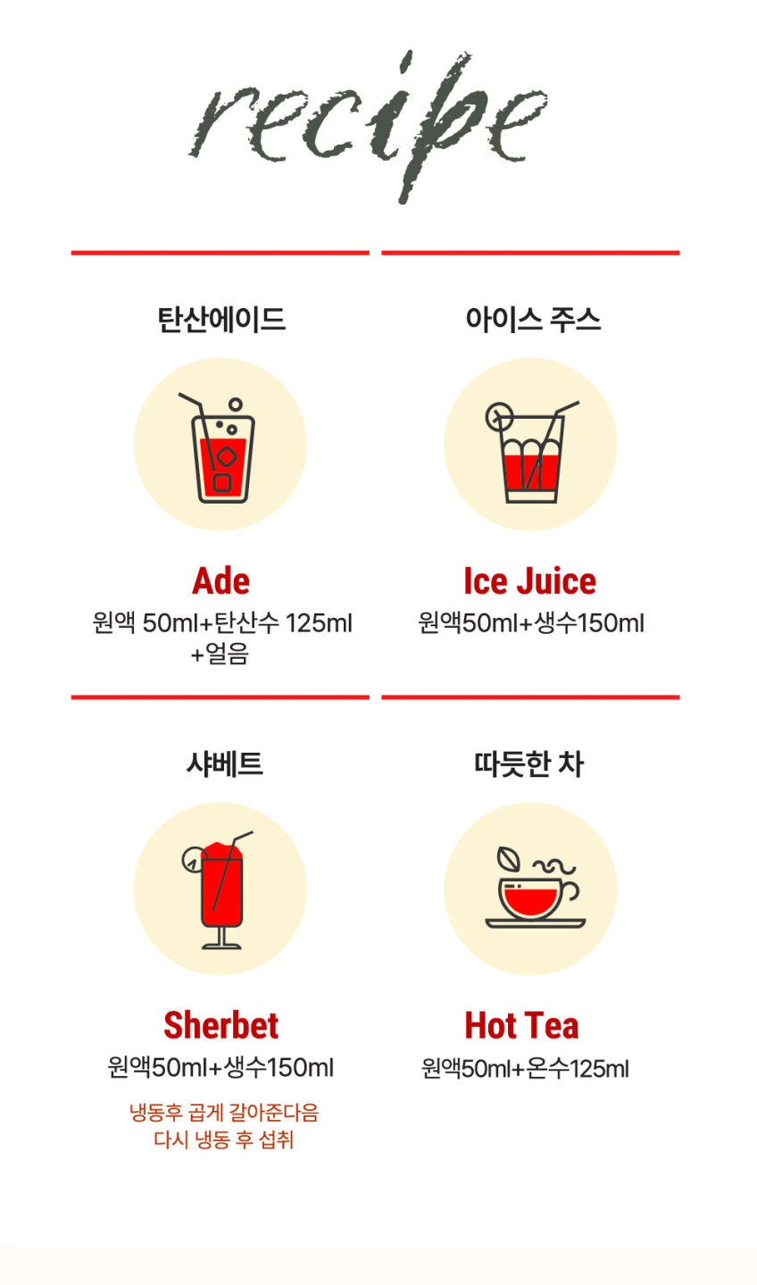 상품코드 : TK001 [청숨] 통째로 갈아만든 오미자500ml 선물세트 1호