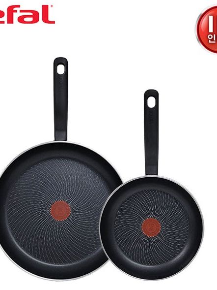 [테팔] 퍼펙트 쿠킹 다크 인덕션 프라이팬 24cm+32cm