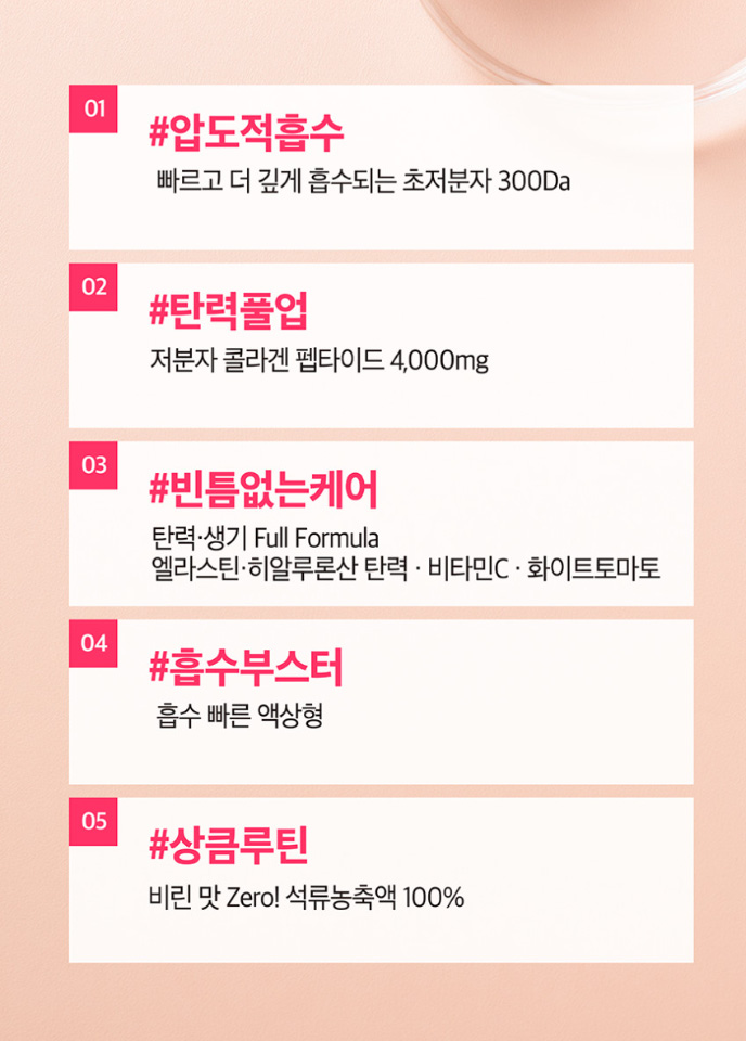 상품코드 : MM006 [메디맥스] 마시는 풀업 저분자 콜라겐 펩타이드 20mlx14개입