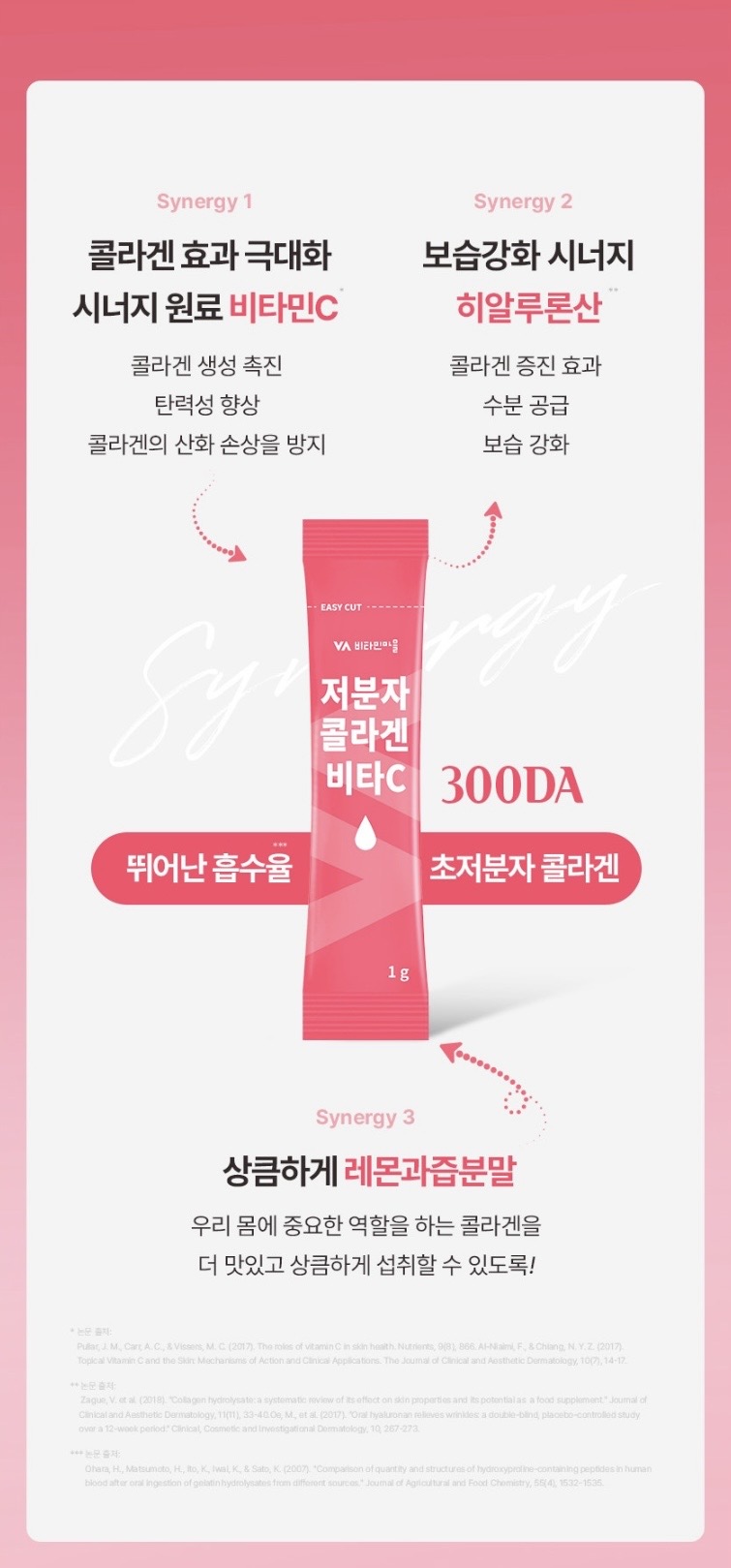 저분자 콜라겐 비타C 1gX60포