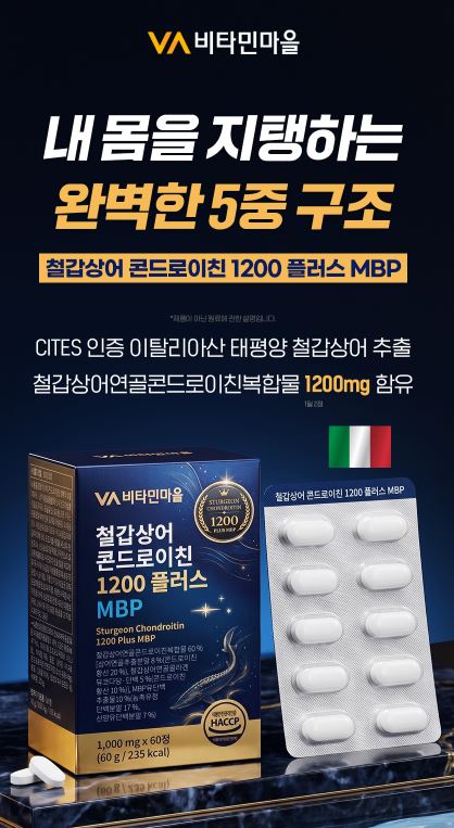 철갑상어 콘드로이친 1200 플러스 MBP 1,000mgX60정
