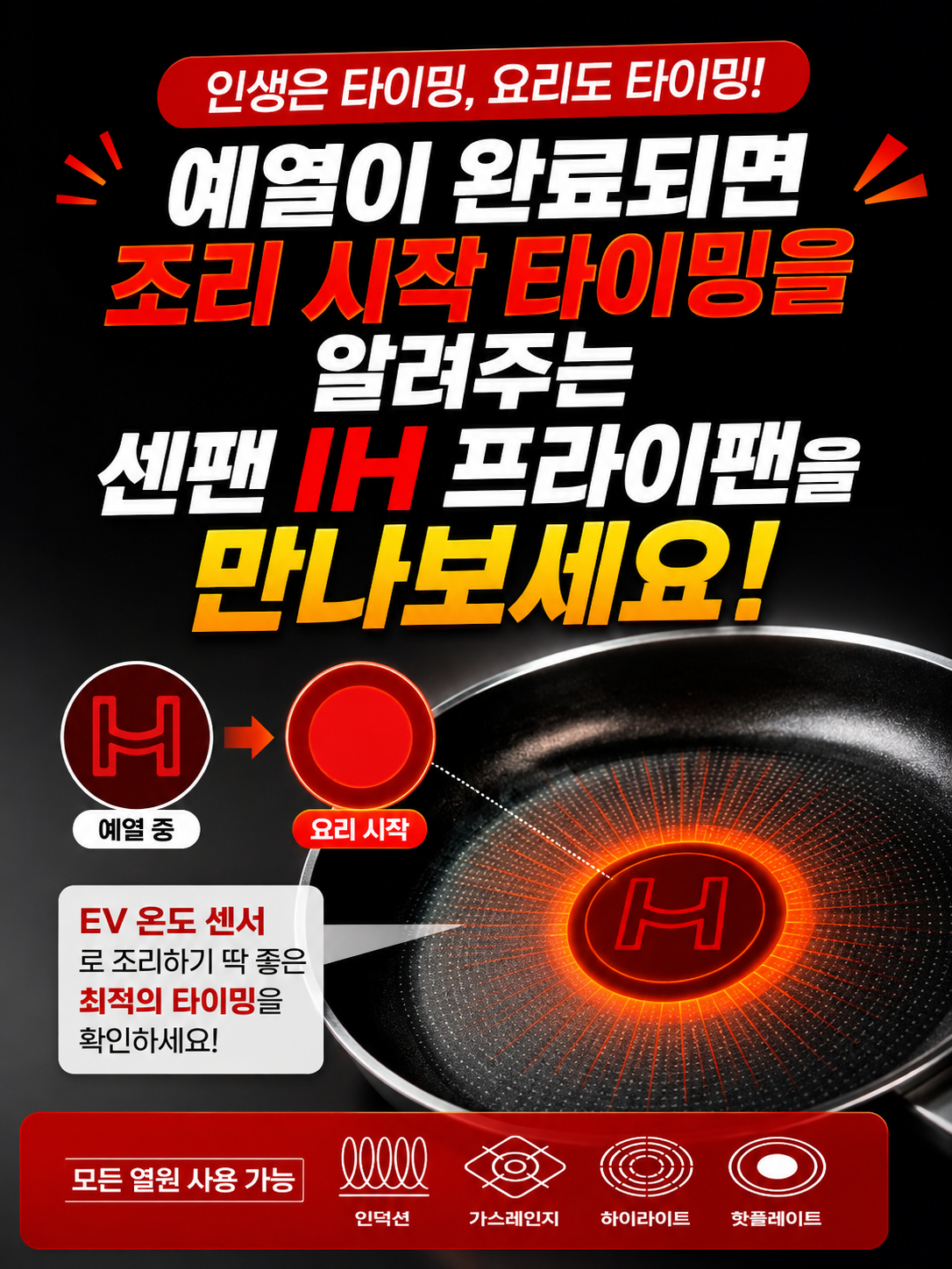 상품코드 : S260 해피콜 센팬 IH 프라이팬 28cm