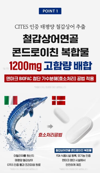 철갑상어 콘드로이친 1200 플러스 MBP 1,000mgX60정