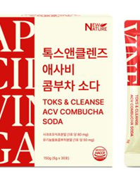 [뉴네이처] 톡스앤클렌즈 애사비 콤부차 소다