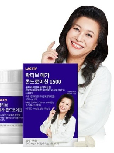 [락티브] 메가 콘드로이친 1500 900mg x 60정