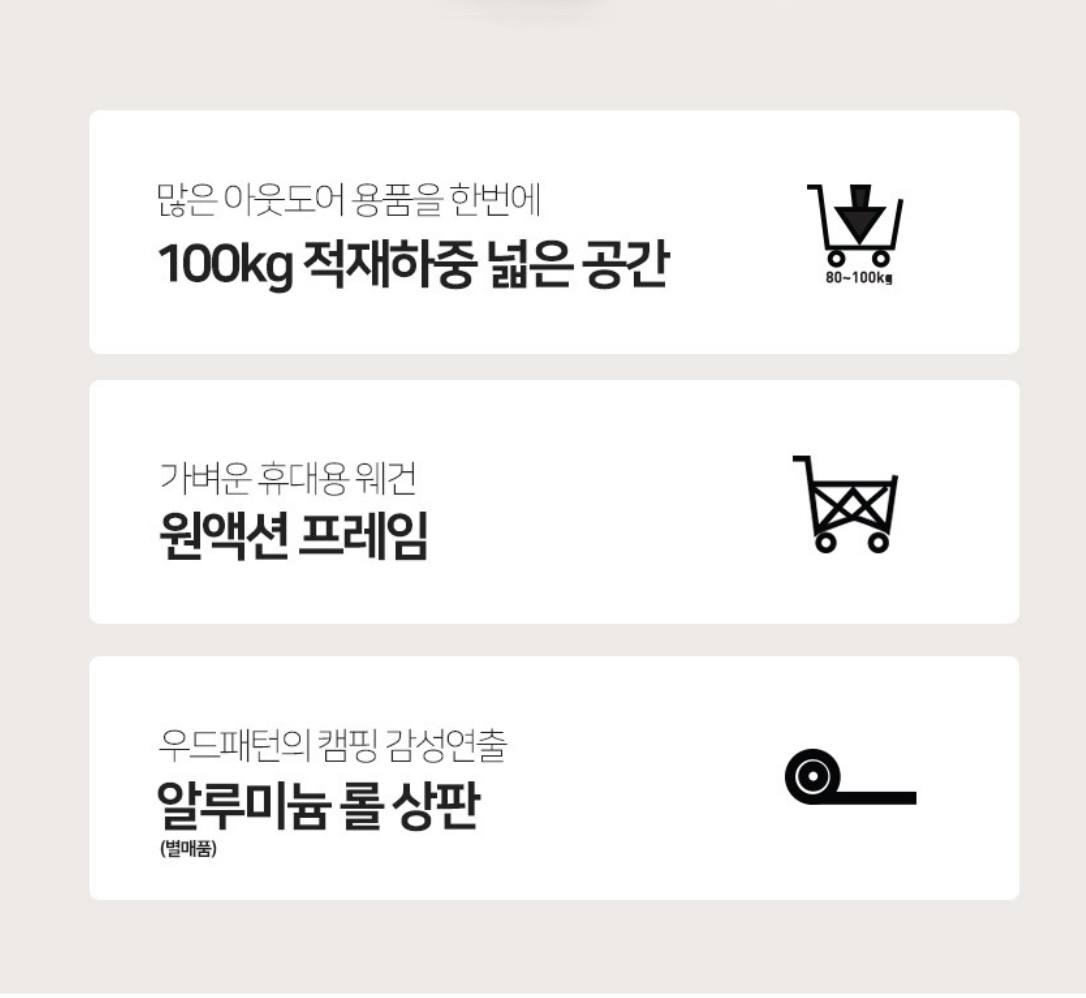 상품코드 : BE016 [코베아] 멀티 캠핑 웨건 (KECQ9DT-05)