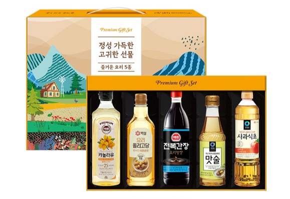 상품코드 : HAS075 정성 가득한 즐거운 요리 5종 프리미엄 선물세트