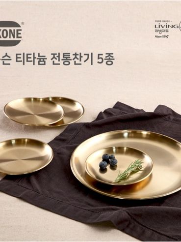 [리빙아트] 옥스 티타늄 전통 찬기 5P세트