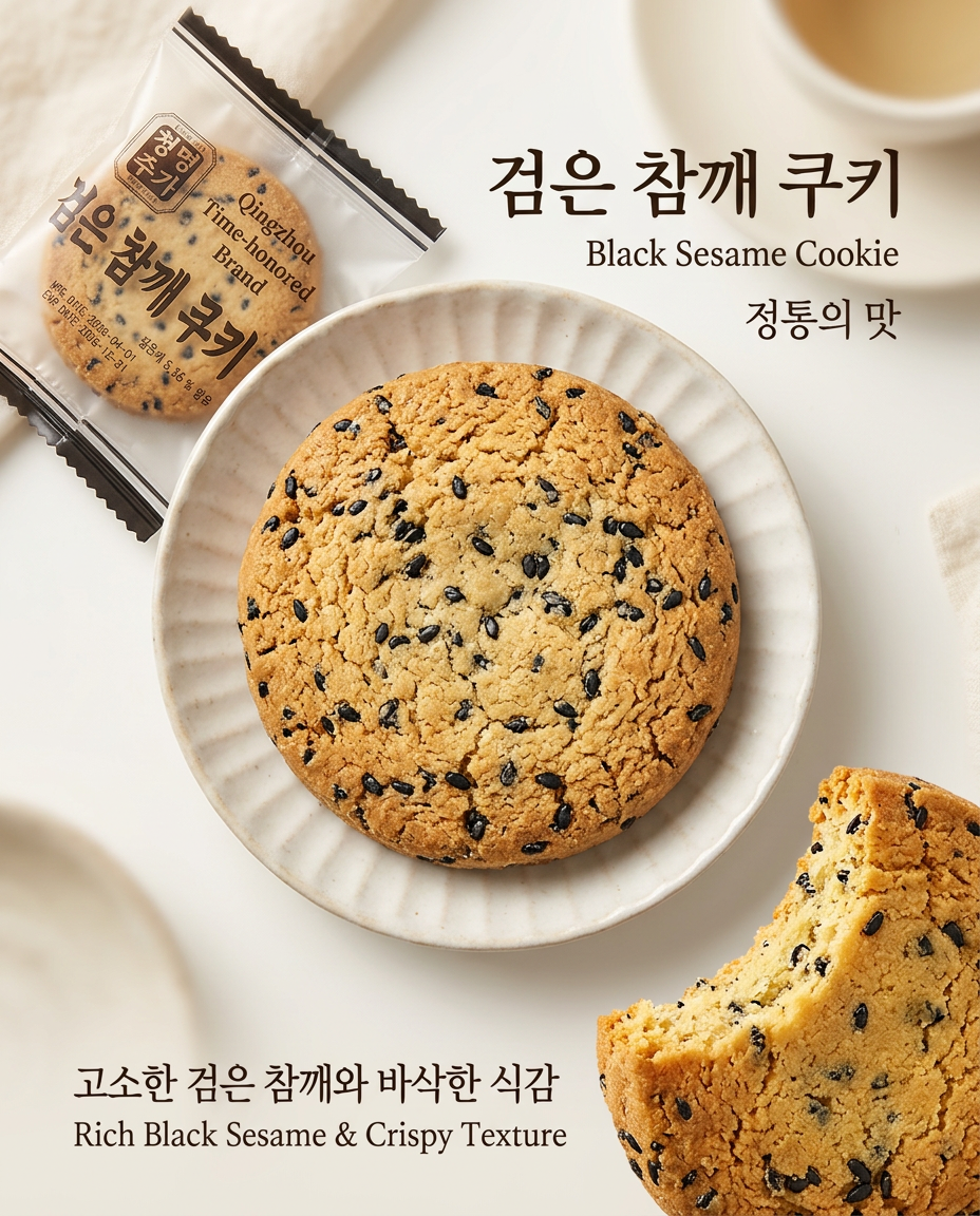 상품코드 : GLB047 검은 참깨 쿠키 180g