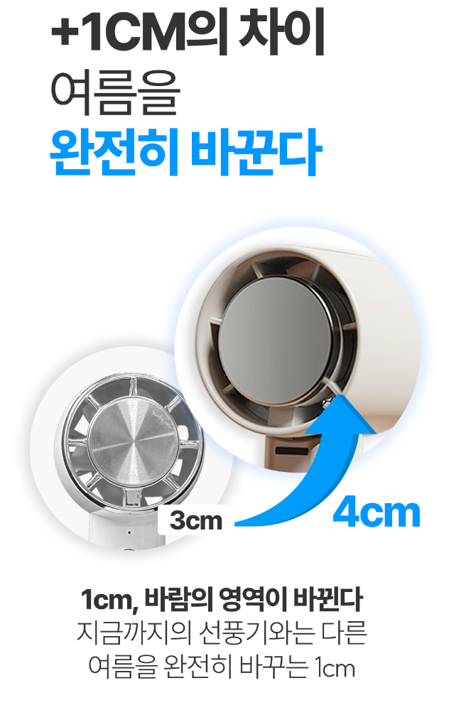 에어로라 급속냉각 휴대용선풍기 고리형