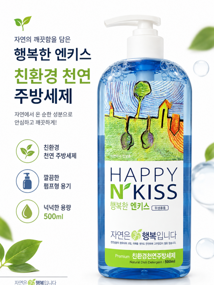 행복한 엔키스 친환경 천연 주방세제 500ml