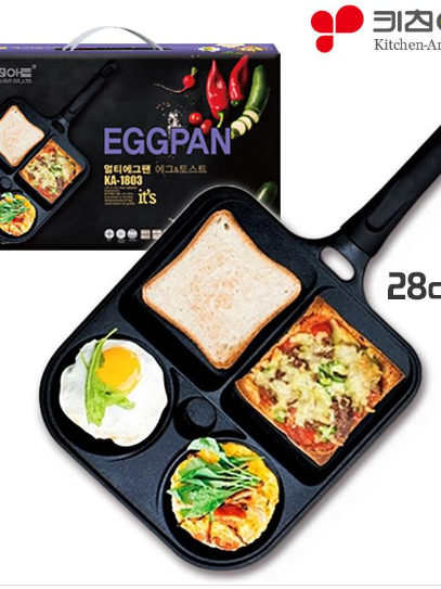 키친아트 4구에그토스트후라이팬28cm 1P