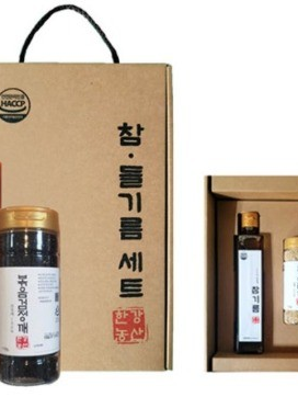 [한강농산] 들기름 2종세트 (검정볶음깨)