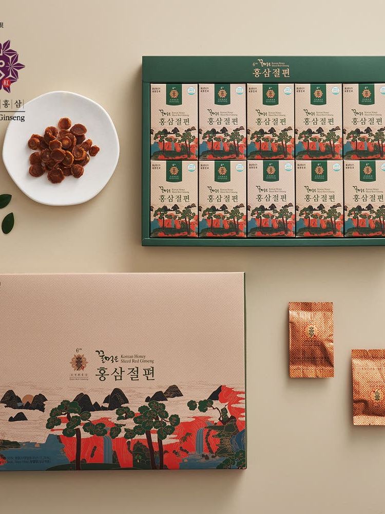 김정환홍삼 꿀먹은 홍삼 절편 180g (쇼핑백)