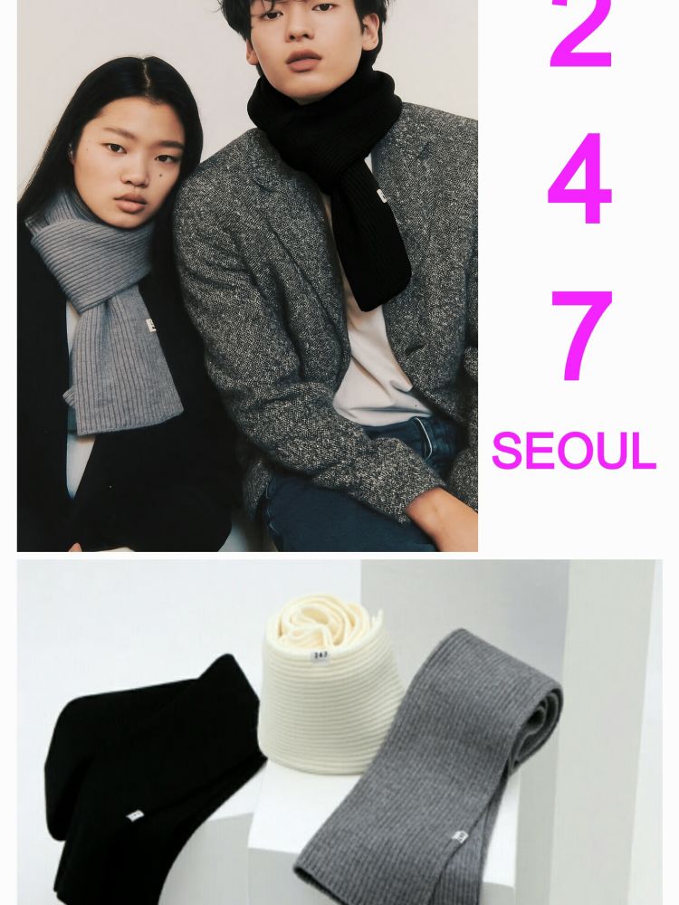블루밍 247SEOUL 클래식 니트 머플러