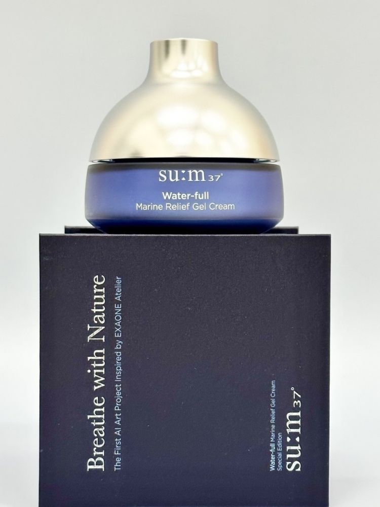 [숨] 37°워터풀 마린 릴리프 젤 크림 대용량 120ml.수분크림