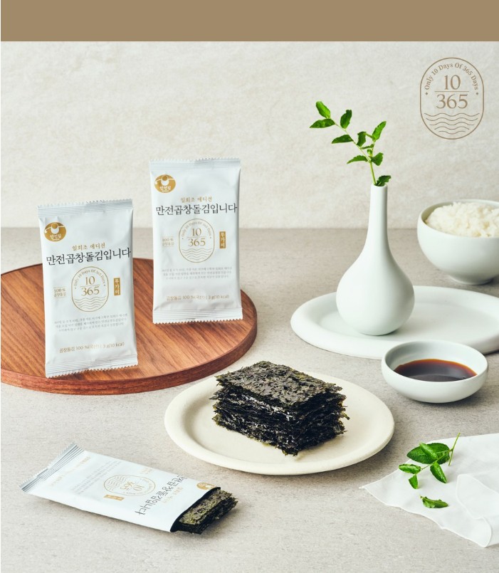 상품코드 : MJ001 만전곱창돌김입니다 조미 전장김 20g x 3봉