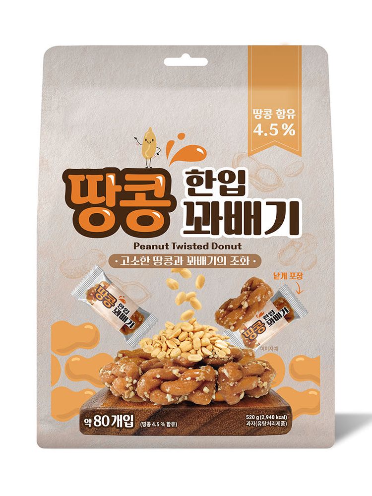 한입땅콩꽈배기520g(80개입)