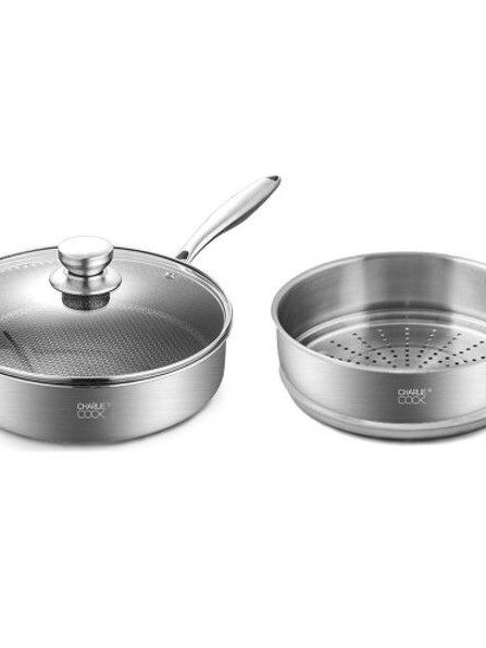 [찰리쿡] 통3중 소테팬 24cm 3p