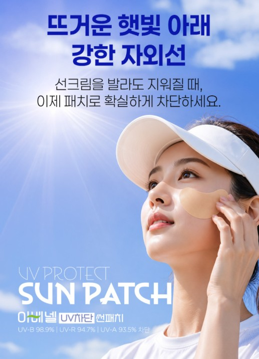 (파우치형) UV컷 기미차단 쿨링 하이드로겔 썬패치 1세트
