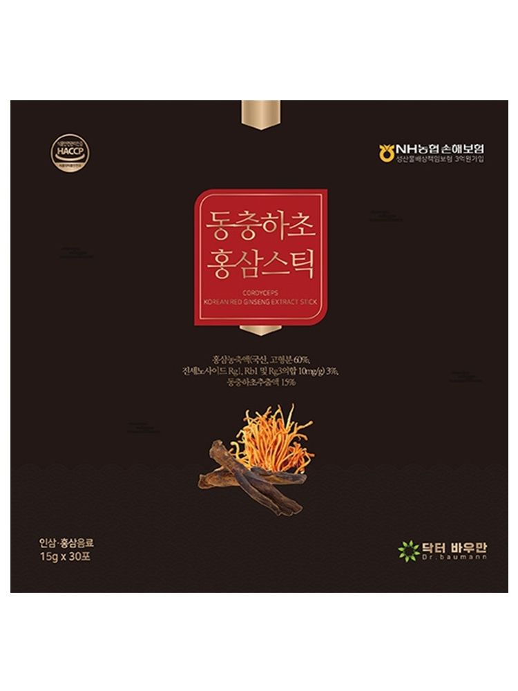 [닥터바우만] 동충하초 홍삼스틱 15ml*30포 (450g)