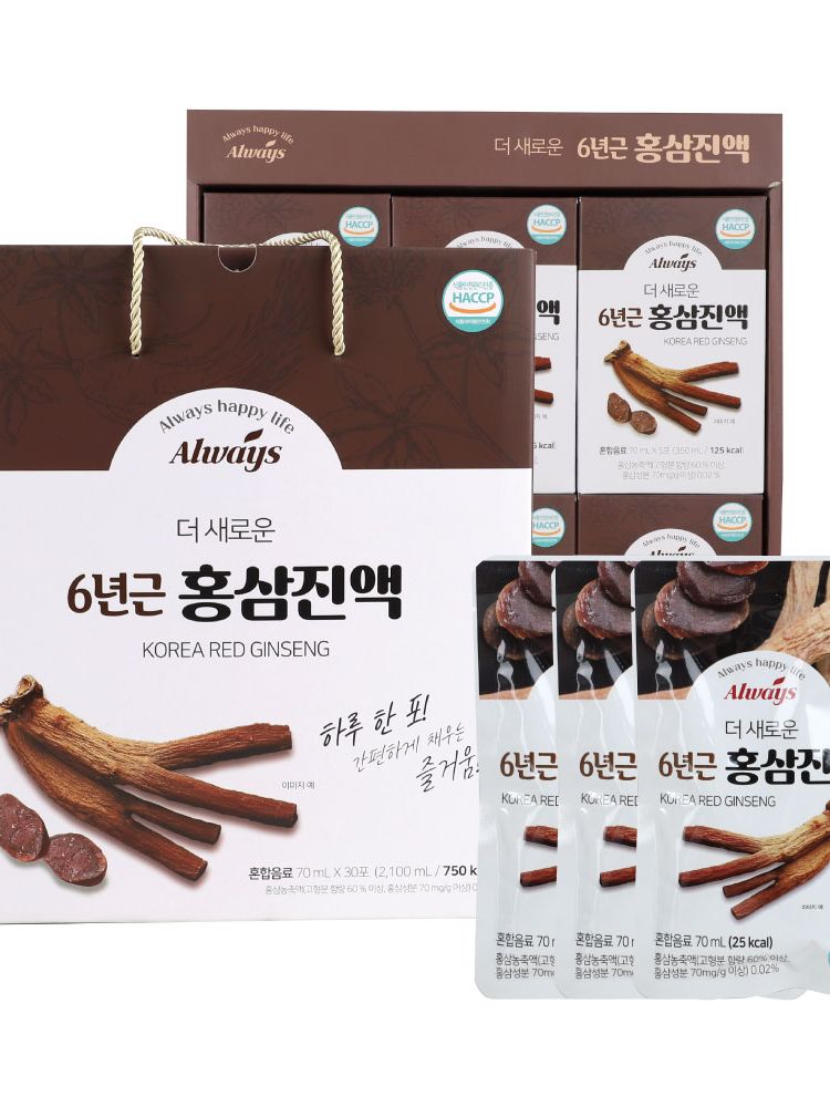 [웰크리] 더 새로운 홍삼 진액 70ml 30포