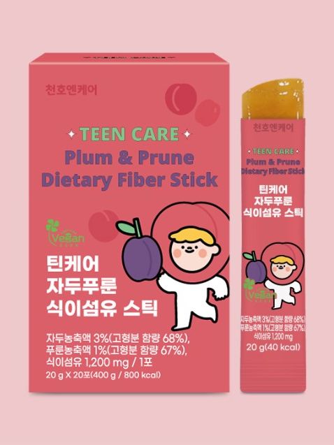 [천호엔케어] 틴케어 자두푸룬 식이섬유 스틱 (20g*20포)