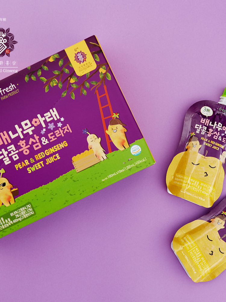 배나무아래 달콤 홍삼 & 도라지 10포