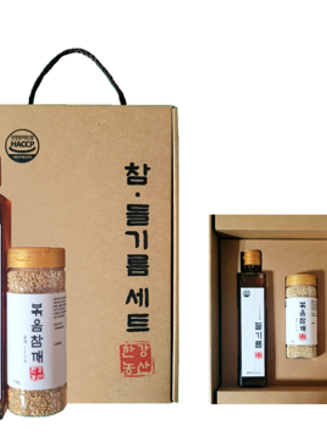 [한강농산] 들기름 2종세트 (볶음참깨)