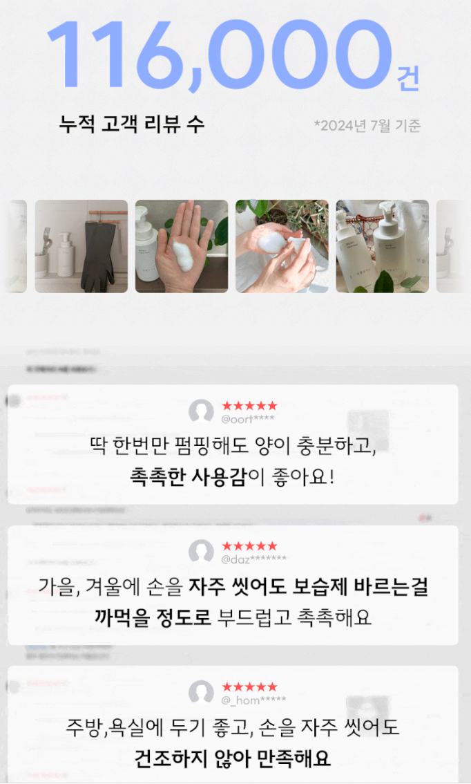 생활공작소 촉촉 퍼퓸 솝 핸드워시 향2종 250ml