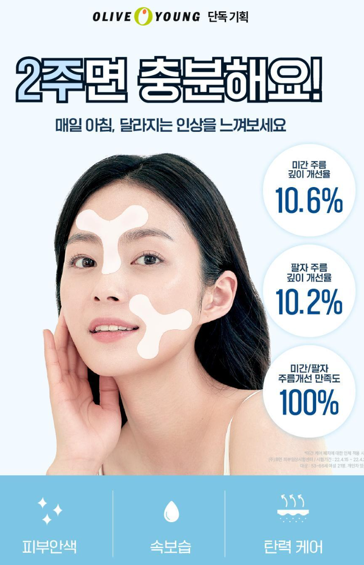 상품코드 : K0386 [라보타치] 미간 팔자 케어 패치 12매 (낱개발주용)