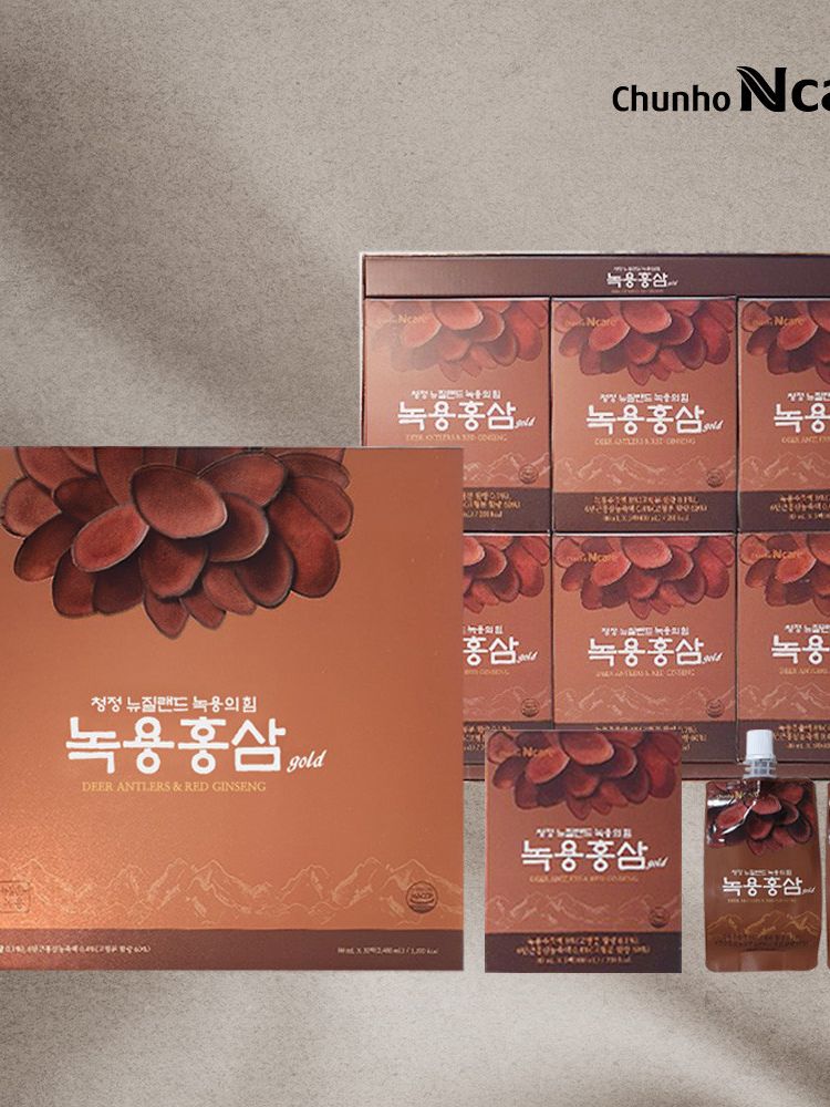 [천호앤케어] 녹용홍삼골드 80ml x 30팩