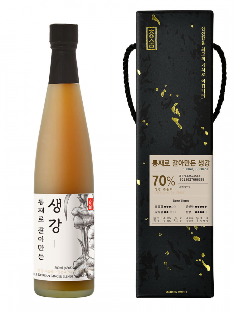 [청숨] 통째로 갈아만든 생강 500ml 선물세트 1호