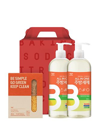 [레인보우샵] 주방세제 2P&수세미 선물세트