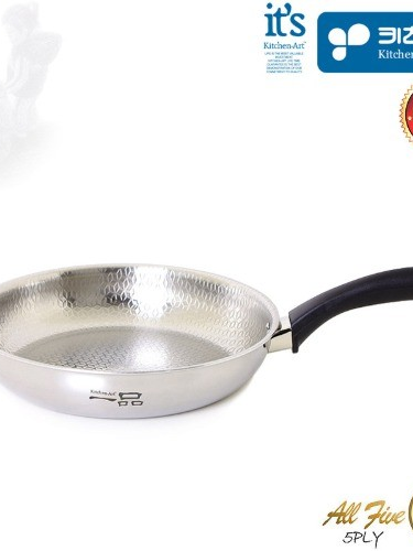 [키친아트] 일품 통오중 인덕션IH 엠보 스텐후라이팬 26cm