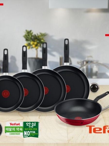 [테팔] 밸리드 쿡 프라이팬 24cm+26cm+28cm+30cm+궁중팬 28cm+유리 뚜껑