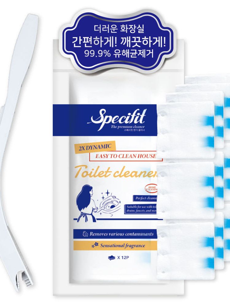 [스페시핏] 변기 청소포 1팩 + 스틱