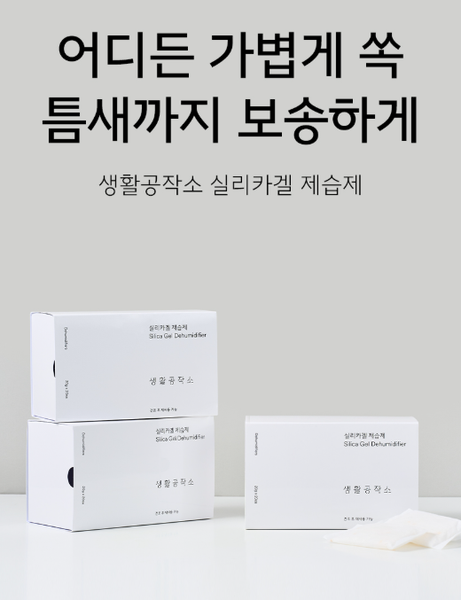 생활공작소 실리카겔 틈새공략 재사용 제습제 20gX20ea