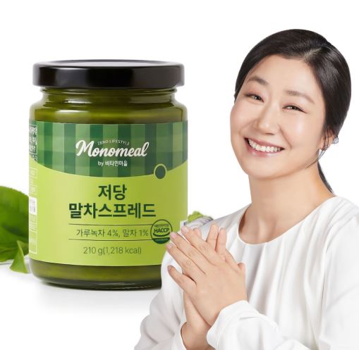 비타민마을 모노밀 저당잼 알룰로스 말차스프레드 210g
