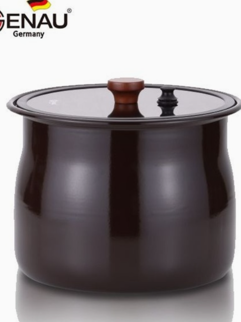 [독일 제너] 황토 무쇠 진공 항아리 쌀통 12L