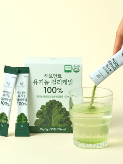 [해브먼트] 유기농 컬리케일 100% 동결건조 곱슬케일 분말 1gx30포