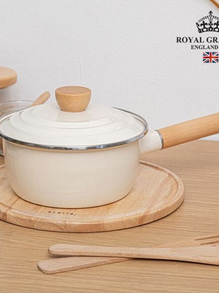 [로얄그래프톤] 바닐라크림 IH 법랑냄비 편수20 (RG1310)
