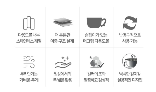 상품코드 : HAS058 로얄그래프톤 스텐 이중 다용도볼 2P