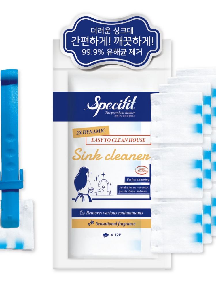 [스페시핏] 싱크대 청소포 1팩 + 스틱