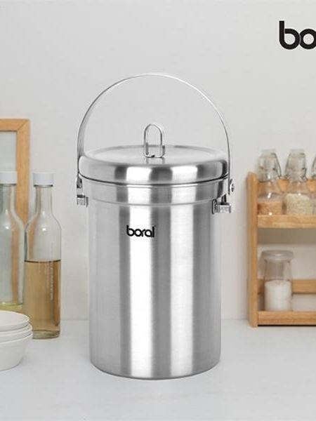 [보랄] 스테인레스 음식물 쓰레기통 (BR-300L)