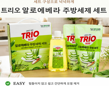 상품코드 : S252트리오 알로에베라 주방세제 3종세트